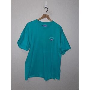 Vintage Colorado Flower Shirt CO Teal Nature Graphic Tee VTG 1990s XL 90s SS